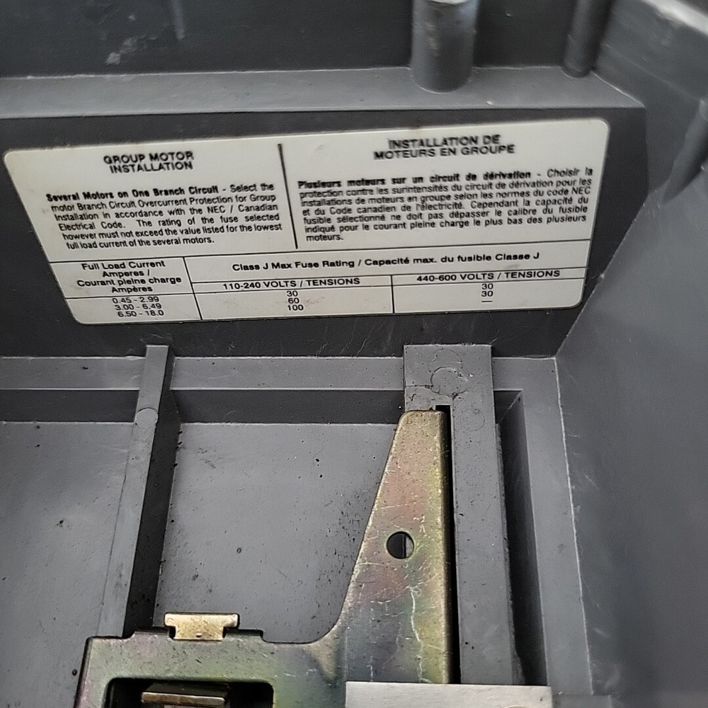 Allen Bradley Manual Starter FRONT PLATE ONLY!