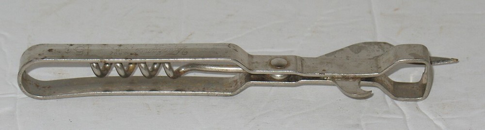 Vintage Vaughan's Bottle Cap Can Opener Corkscrew