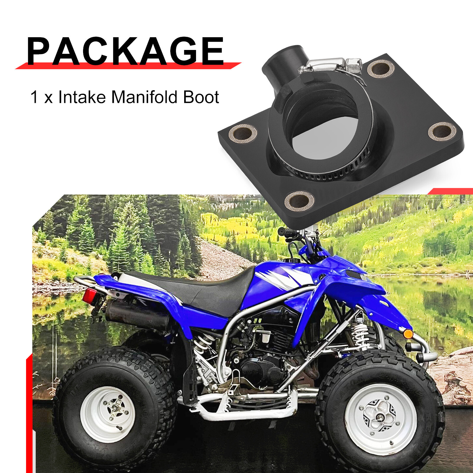 Intake Manifold Boot 1988-2006 for Yamaha Blaster 200 YFS200 2XJ-13565-00-00