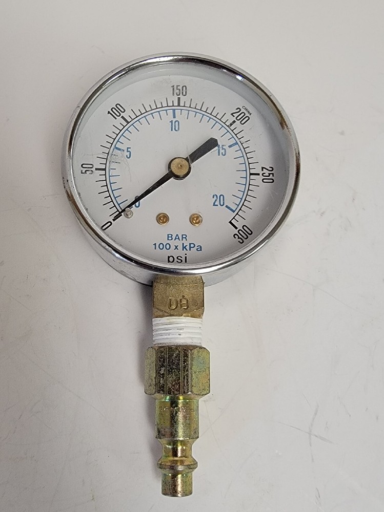 100 psi PRESSURE GAUGE.