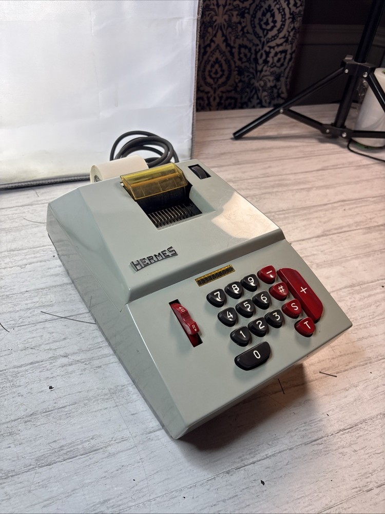 Hermes Precisa Adding Machine Green