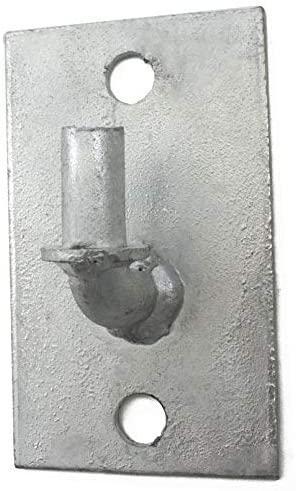 Chain Link Heavy-Duty Wall Mount Male Gate Hinge - Gate Post Hinge