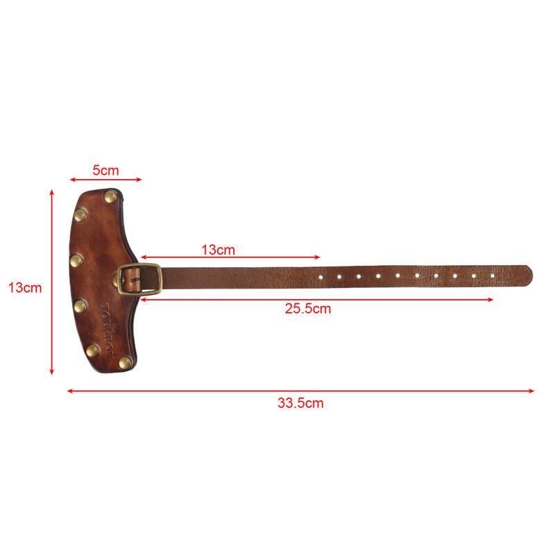 TOURBON Leather Axe Sheath 4-1/4" Blade Protection Hatchet Head Cover Adjustable