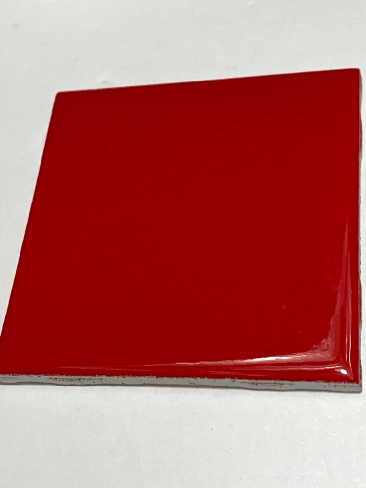 NEW AMERICAN OLEAN 4" x 4" CHERRY RED S01 GLOSS TILES