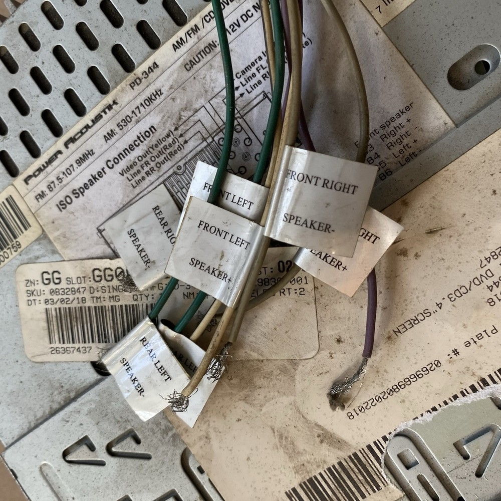 Power Acoustik PD-344 Faceplate