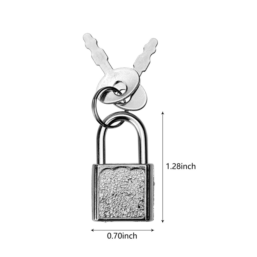 5 Pack Mini Diary Padlock, Small Locks with Keys, Tiny Luggage Locks for Trav...