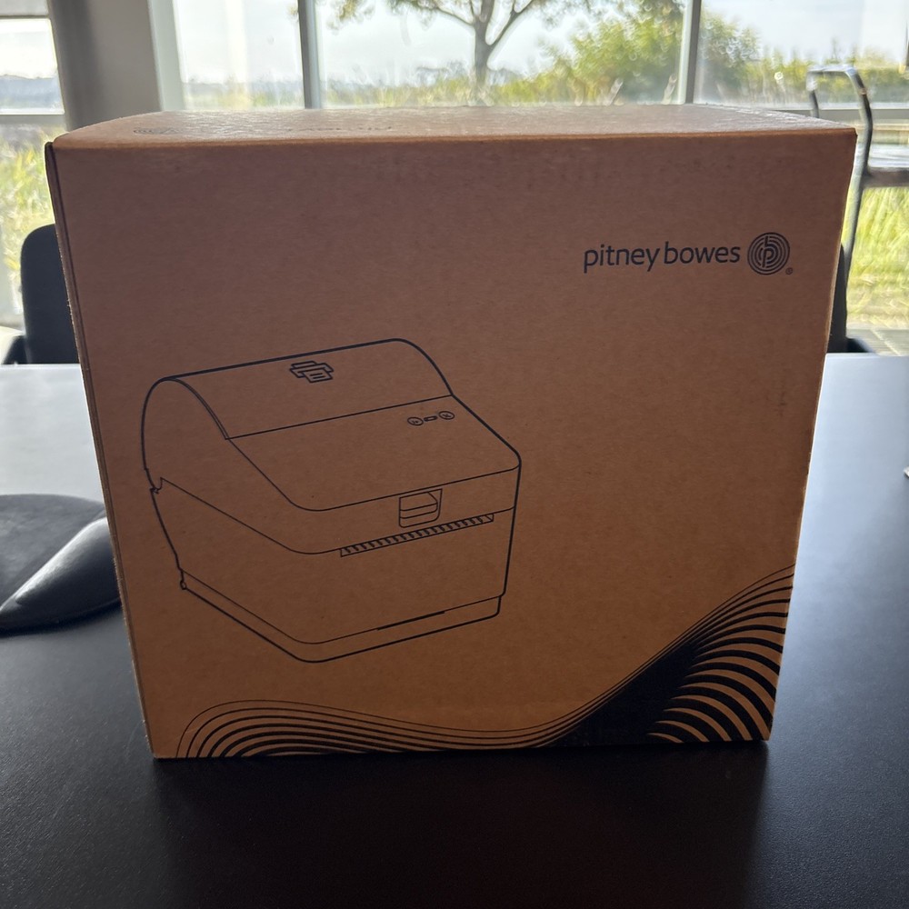 Open Box Pitney Bowes 1E47 Thermal Label Printer PB-SP100 Shipping Label Maker