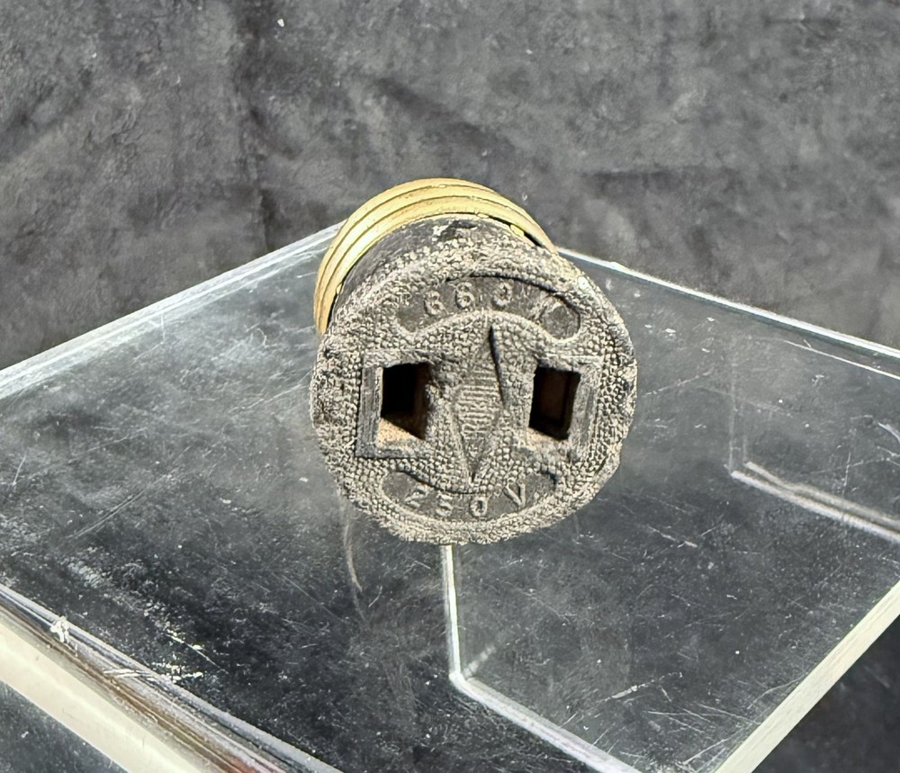 Antique Edison Lightbulb Socket Brass & Bakelite Adapter Plug (WT3)