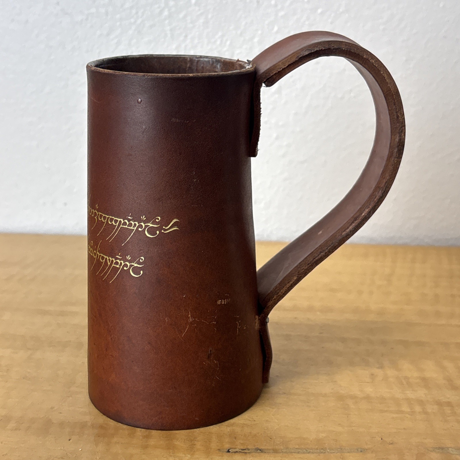 D&U Leather and Wood Medieval Mug Stein LOTR