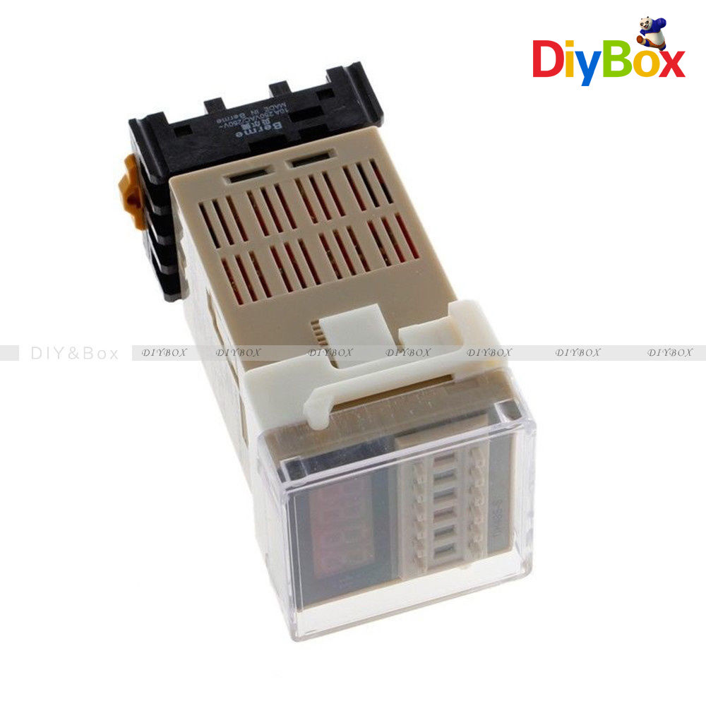 DH48S-S Digital AC 220V Precision Programmable Time Delay Relay With Socket Base