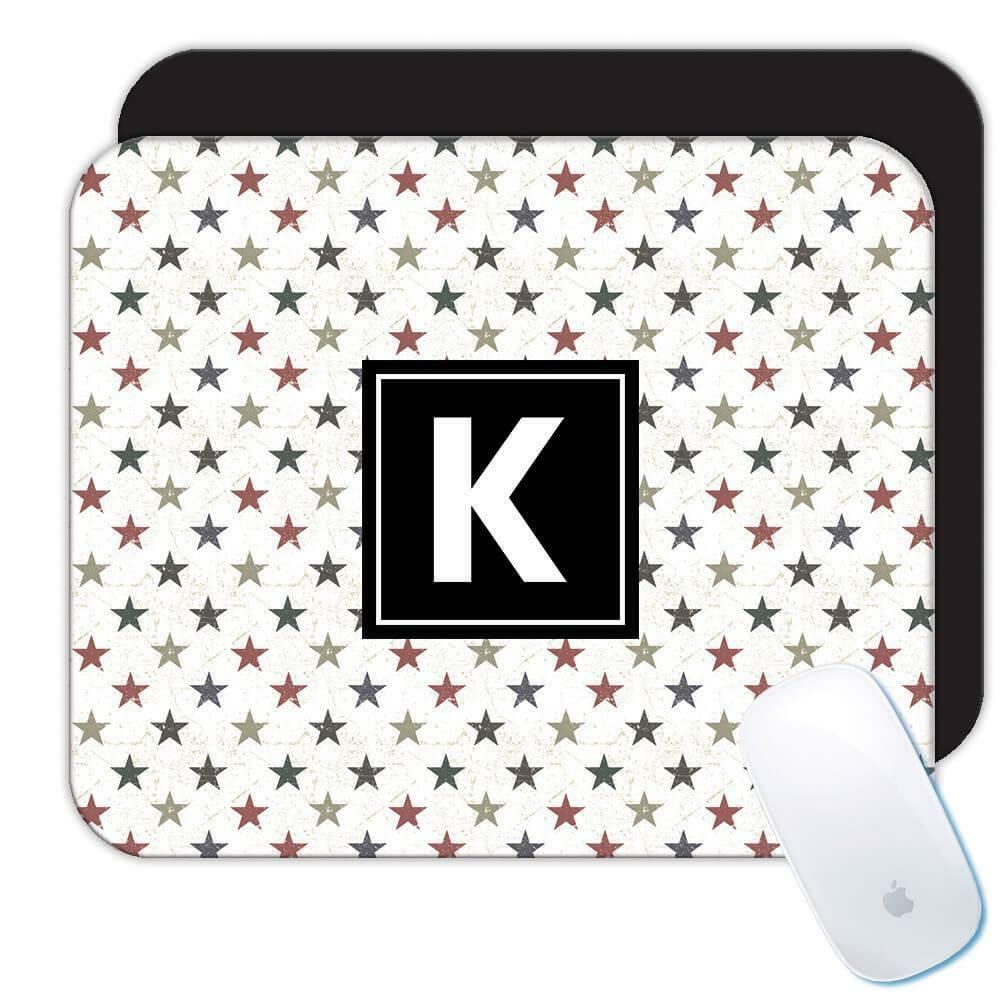 Gift Mousepad : Stars Blue White Reds Home Decor Pattern Abstract Shapes
