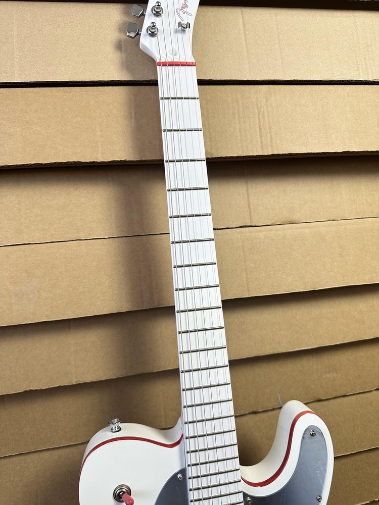 TL John 5 Ghost Arctic White Electric Guitar Fixed Bridge HH Pickups 6Strings