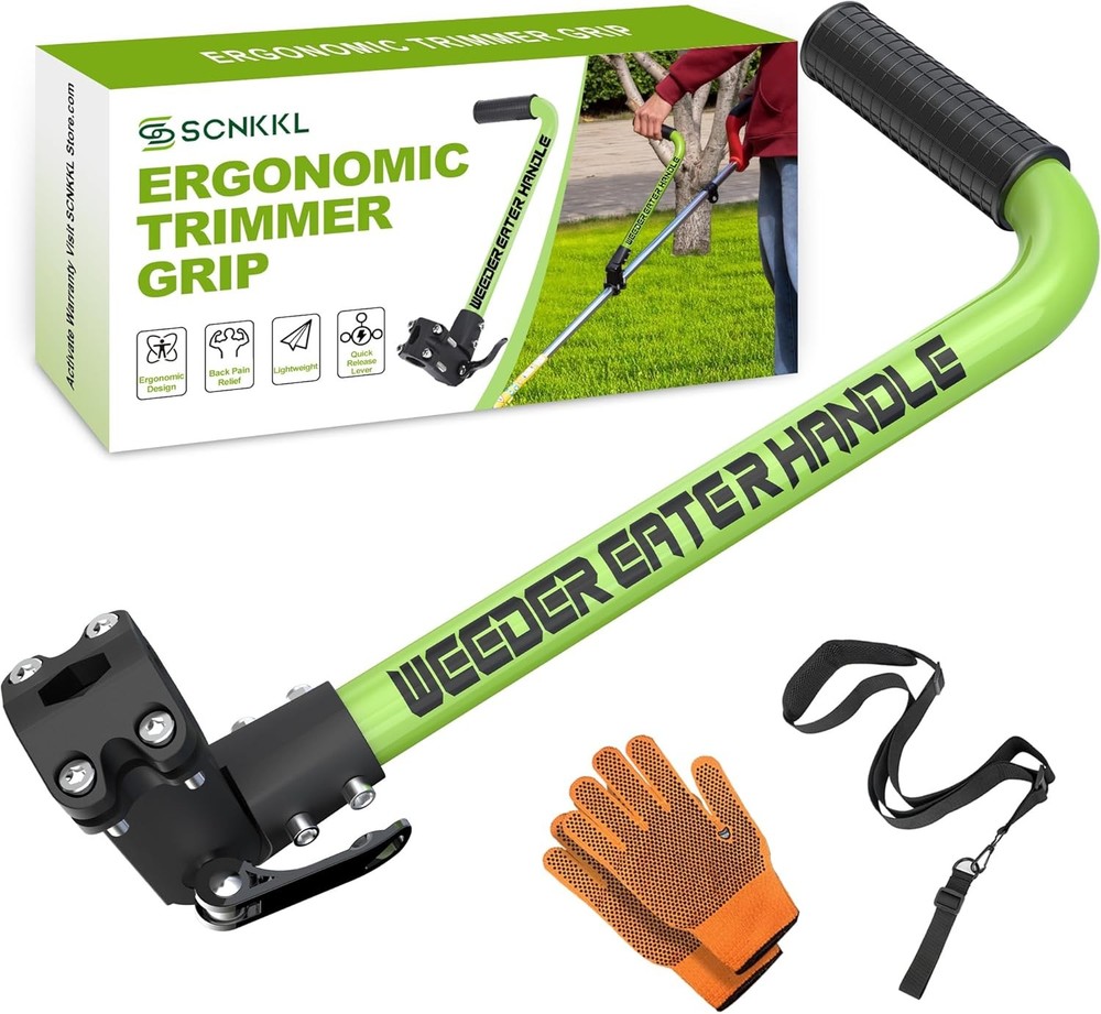 Ergonomic Trimmer Grip, String Trimmers Handle with Shoulder...