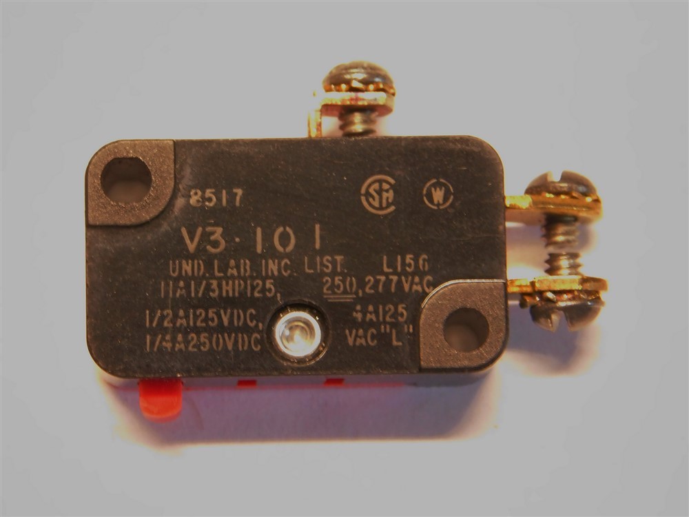 Vintage Honeywell Micro Switch V3-101 11A SPDT 1NO1NC Miniature Basic Switch