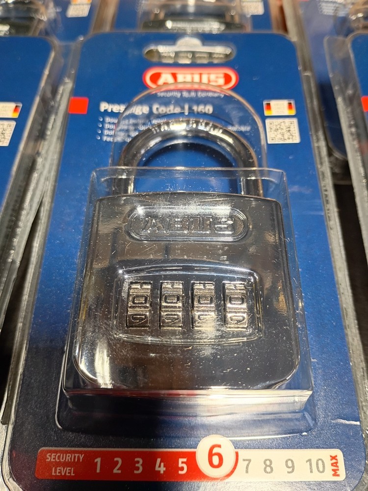 ABUS Prestige Code 160 Resettable Combination Padlock Hardened Steel