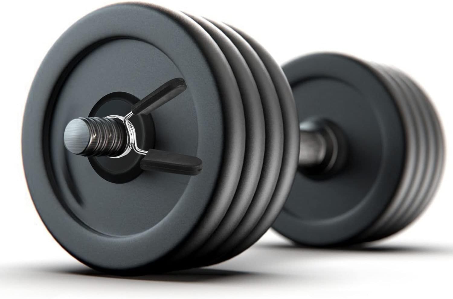 2 Pcs Barbell Weight Bars Clips Clamps 2 Inch for Olympic Bar Spring Lock Collar