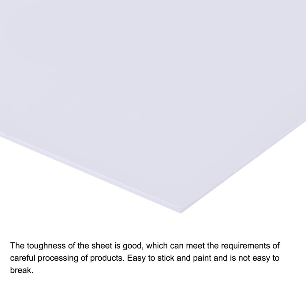 White ABS plastic sheet 10x8x0.04 inches, panel, 4pcs