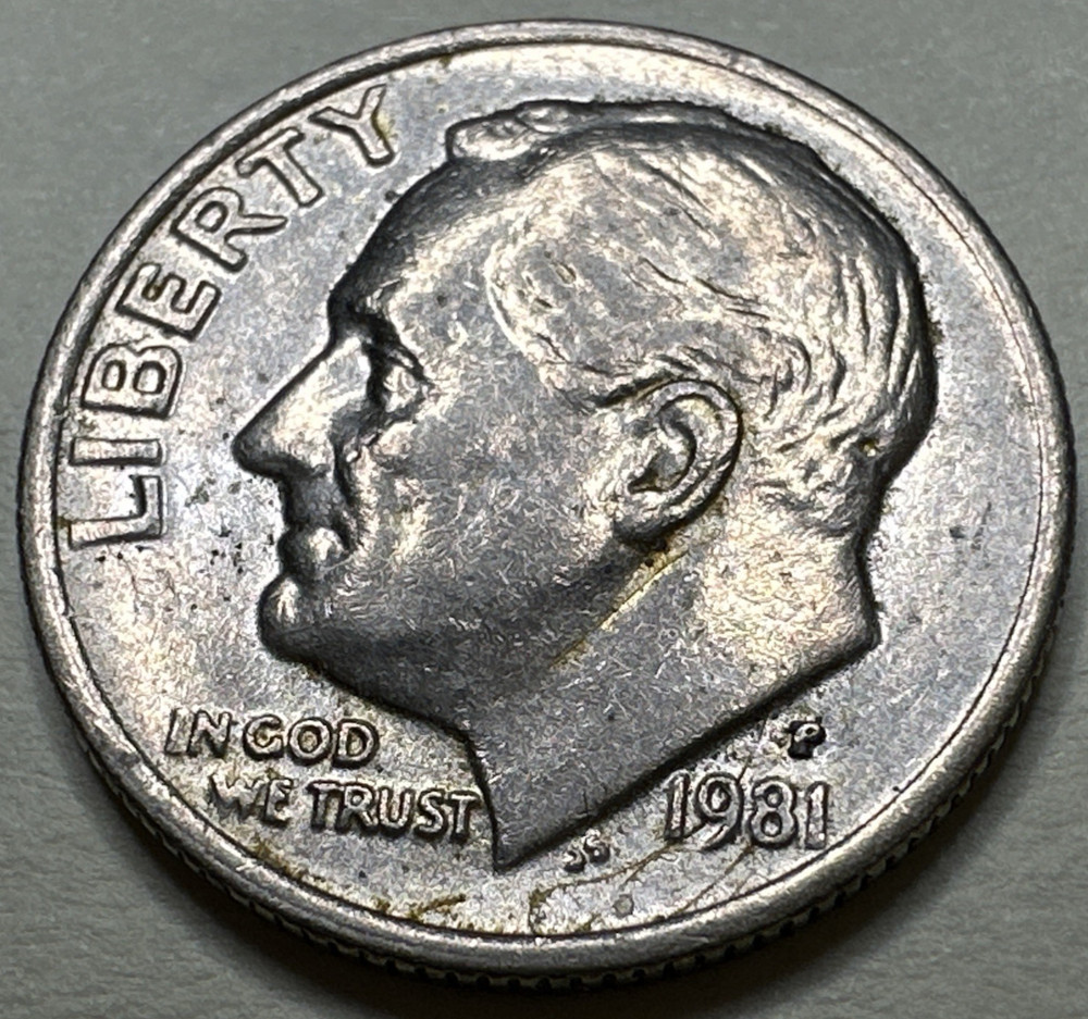1981 P Roosevelt Dime • 10C 1208X