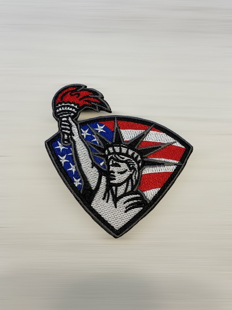 Lady Liberty Statue USA America Freedom Tactical Military Morale Patch Hook loop