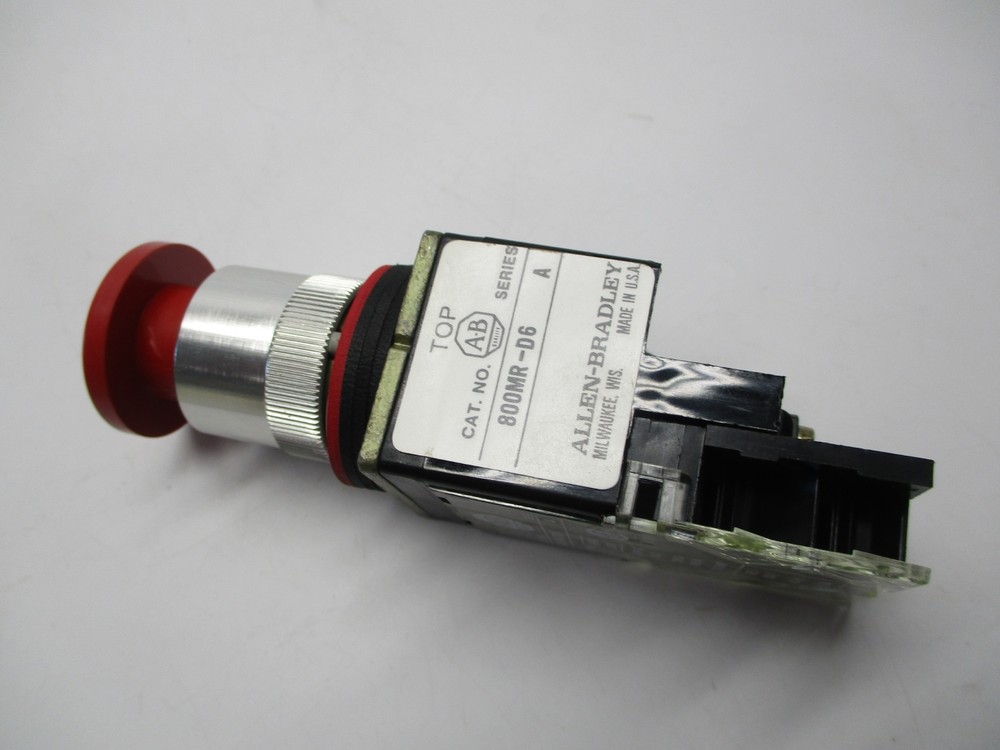 ALLEN BRADLEY 800MR-D6D2K RED PUSHBUTTON NSMP