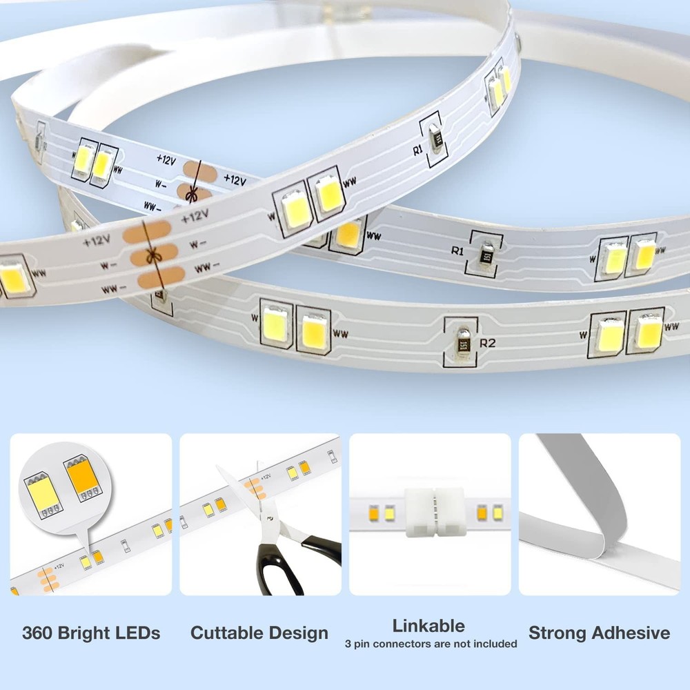 Under Cabinet Lights, 6 PCS Under Cabinet Lighting with Remote, Dimmable LED