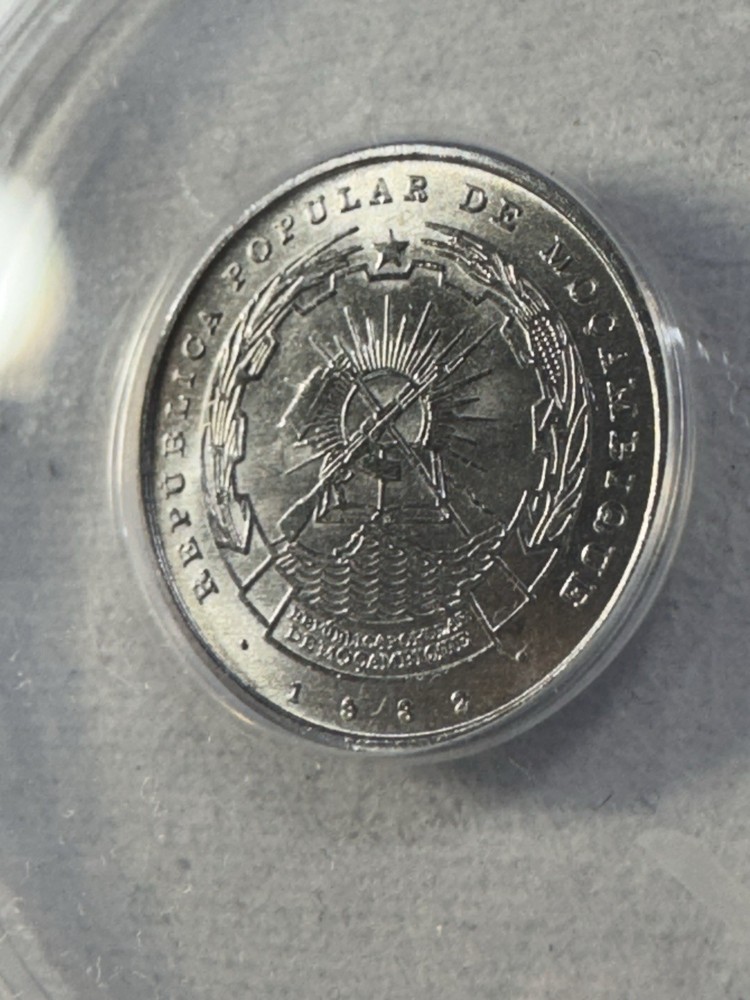 1982 Mozambique 50 Centavos Graded MS 67 by ANACS