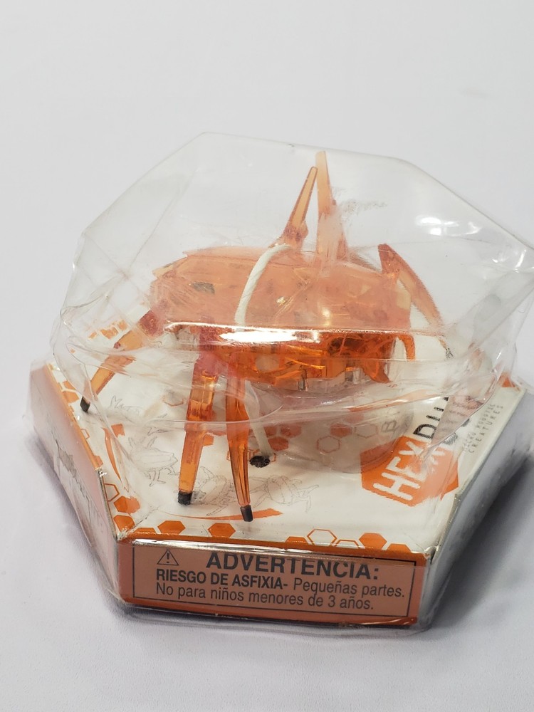 2017 HEXBUG Scarab Orange Micro Robotic Creature NEW Sealed Hex Case 19182BB