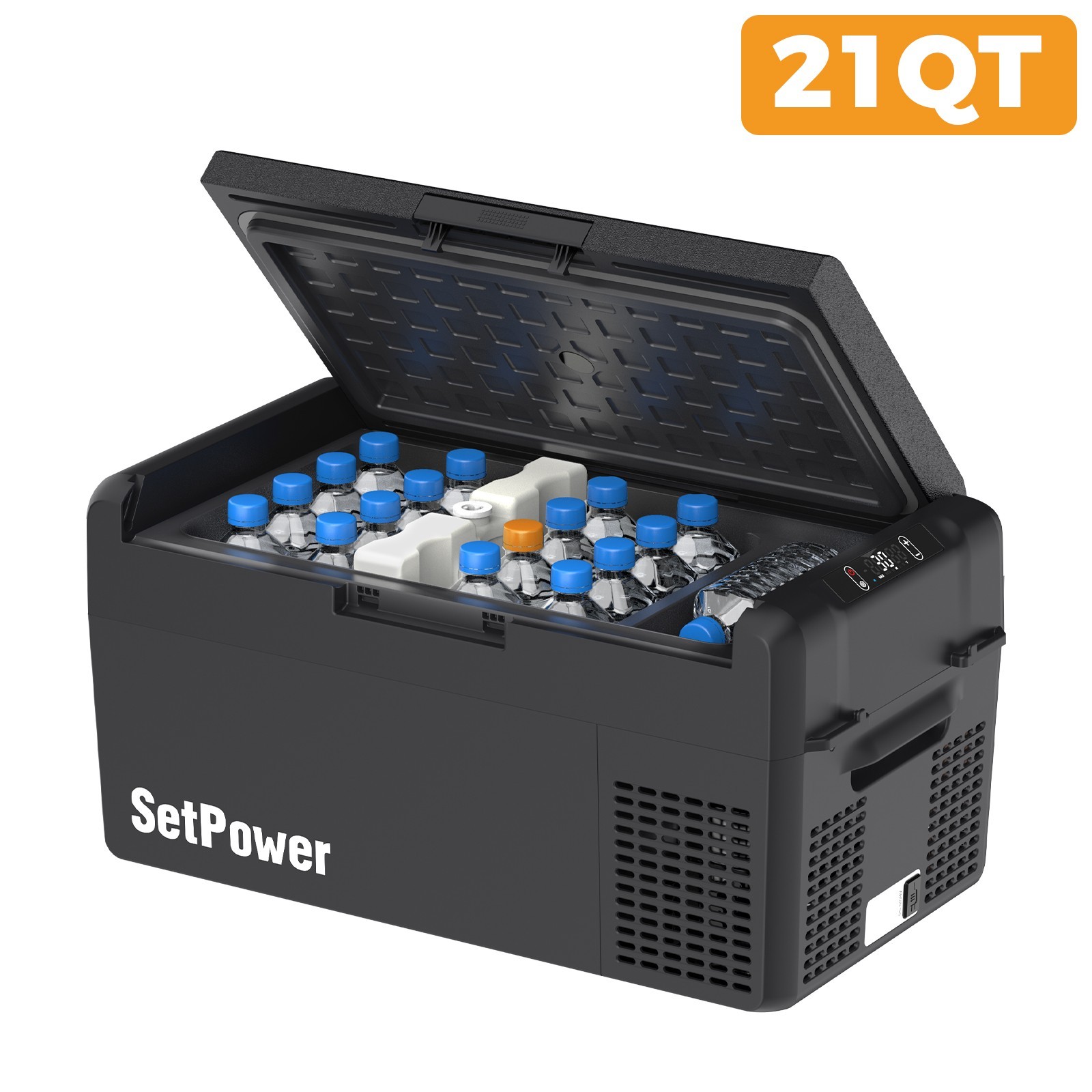 12 Volt Car Refrigerator Portable Freezer 21QT  Truck RV Fridge APP  Control