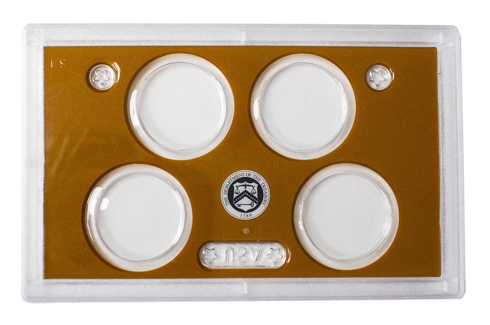 Empty Plastic Lens with Brown Insert Holds 4 small dollars