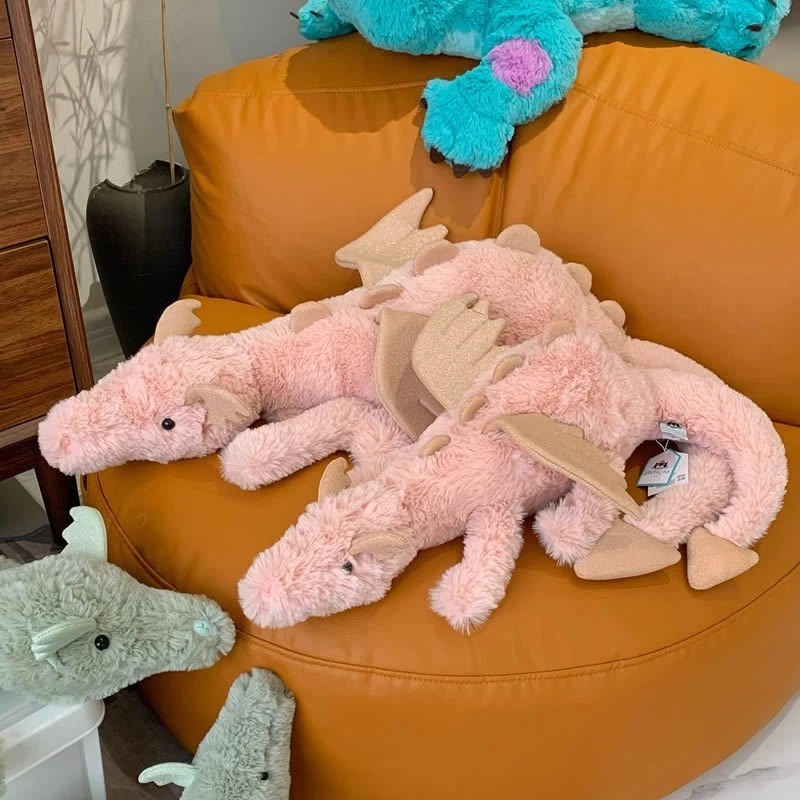 Jellycat Rose Dragon Plush Soft Stuffed Dragon Toy Cute Gift