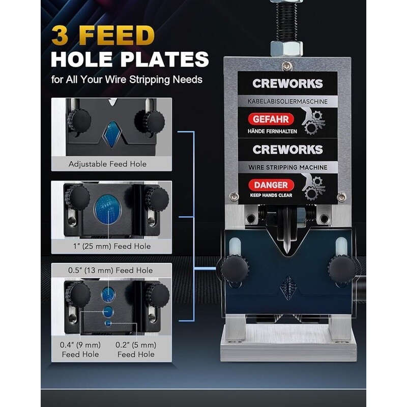 Manual Wire Stripping Machine Tool Drill Powered Cable Stripper Scrap Wire New