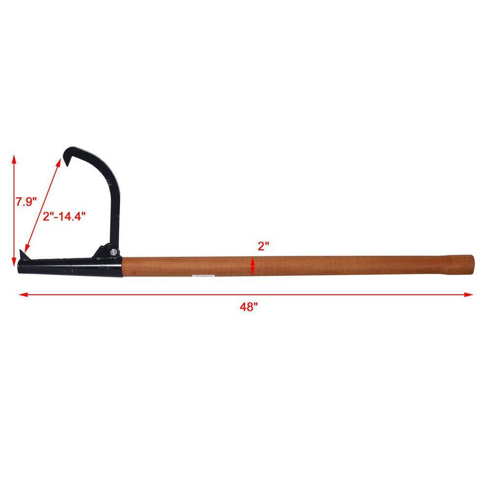 Ami 48In Log Peavey Cant Hook, 15In Opening, Log Roller Tool