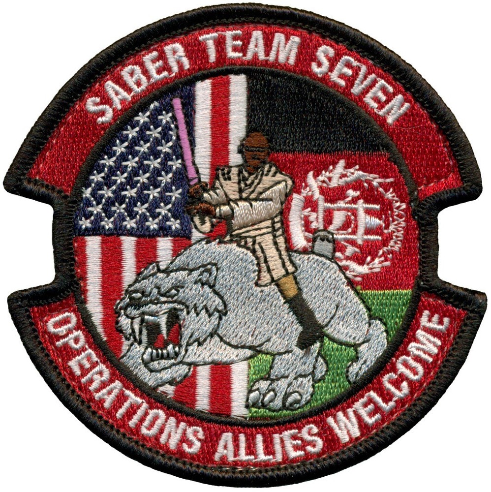 USAF - OPERATION ALLIES WELCOME – TASK FORCE LIBERTY - SABER TEAM 7 - PATCH