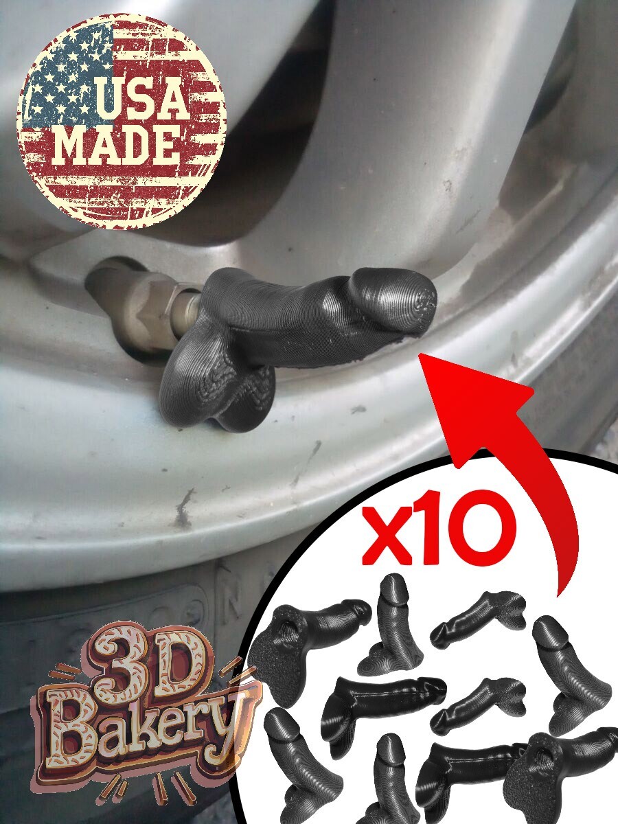 10x!!! PENIS Valve Stem CAP qty (10) DICK Prank Wheel Tire Free Ship! Prank
