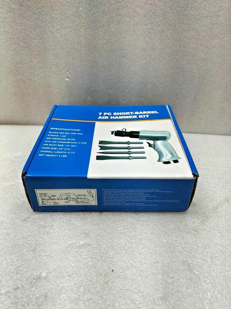 7 PC SHORT BARREL AIR HAMMER KIT