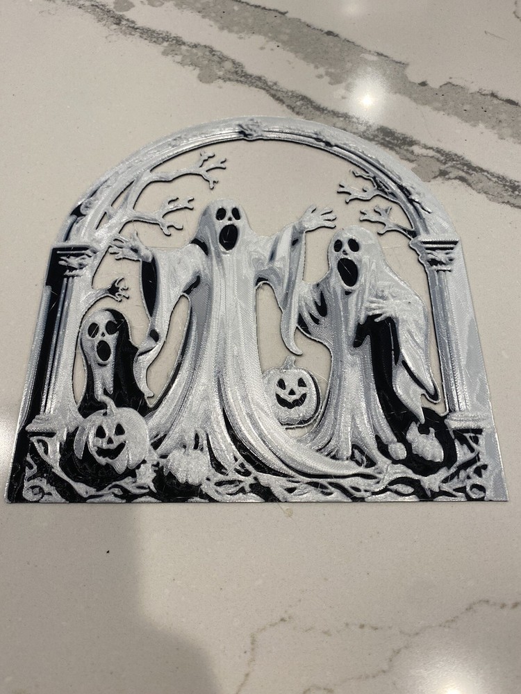 Ghost Sign Pumpkins Halloween