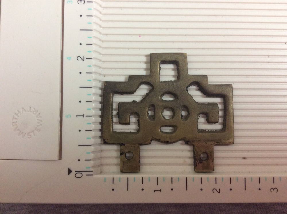 Vintage Brass Drawer Pulls Backplate Only Lot