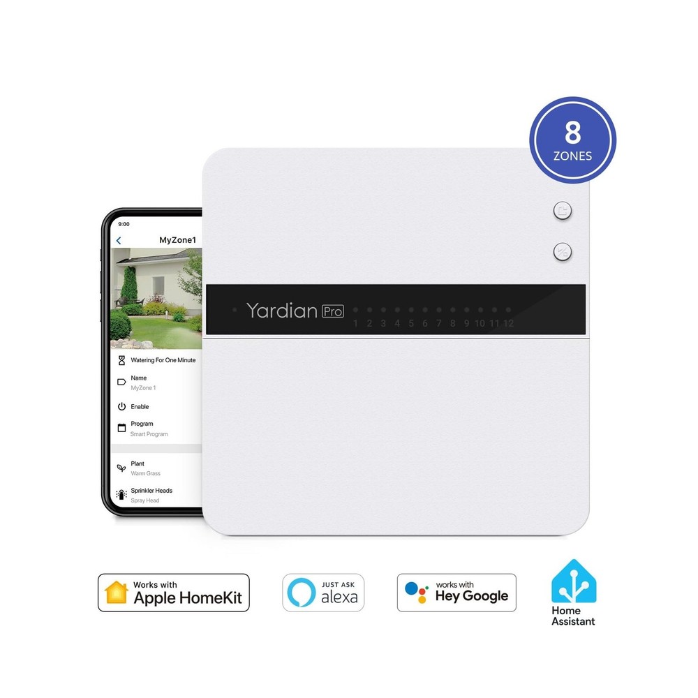 Yardian Pro Smart Sprinkler Controller (6-Zone) – Easy DIY Install, Apple