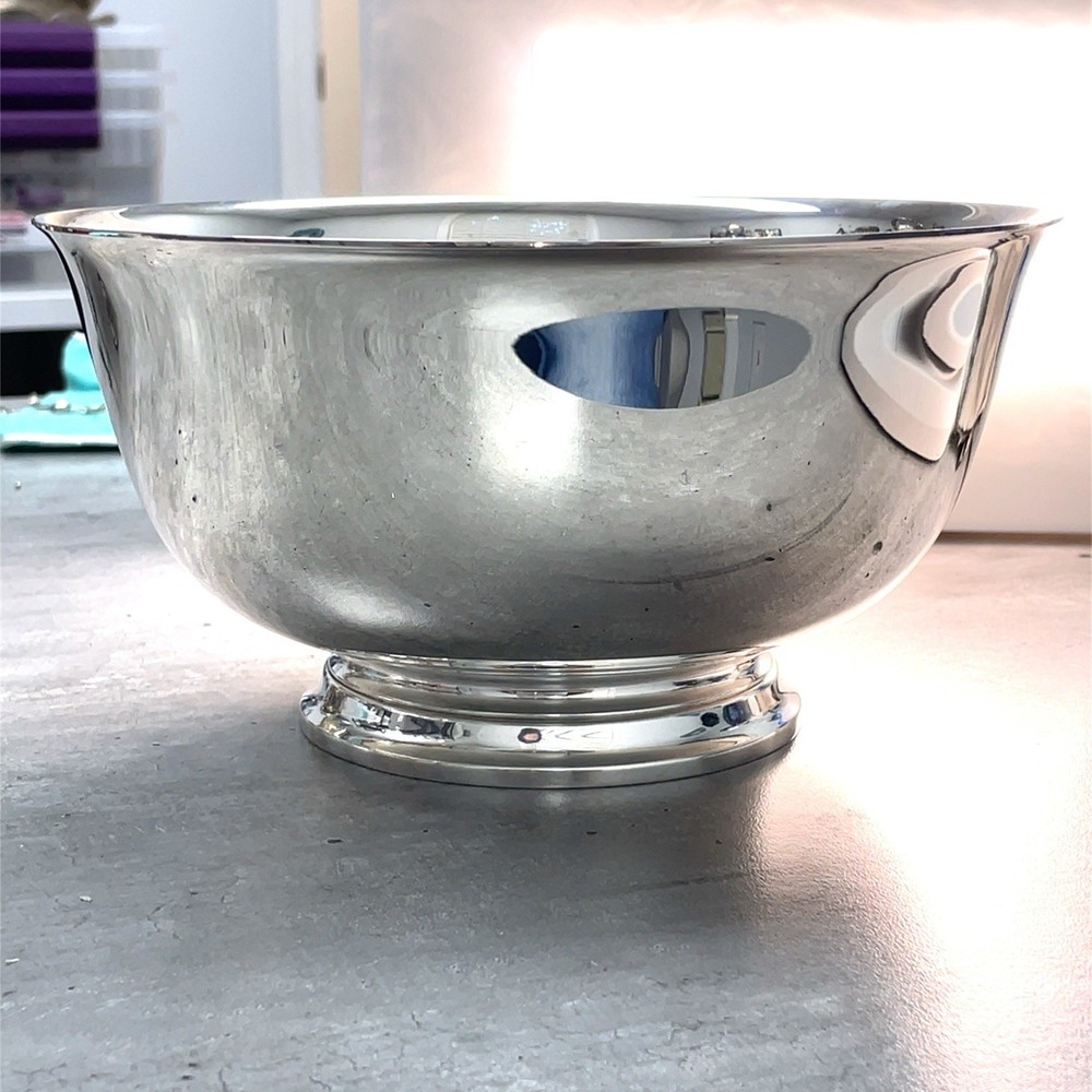 Large Sterling Silver Footed Tiffany Bowl