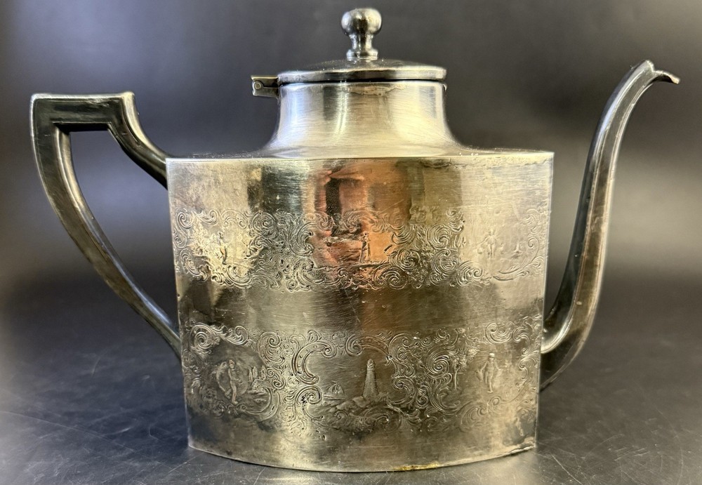 antique silver-plated teapot 5233 Vj02