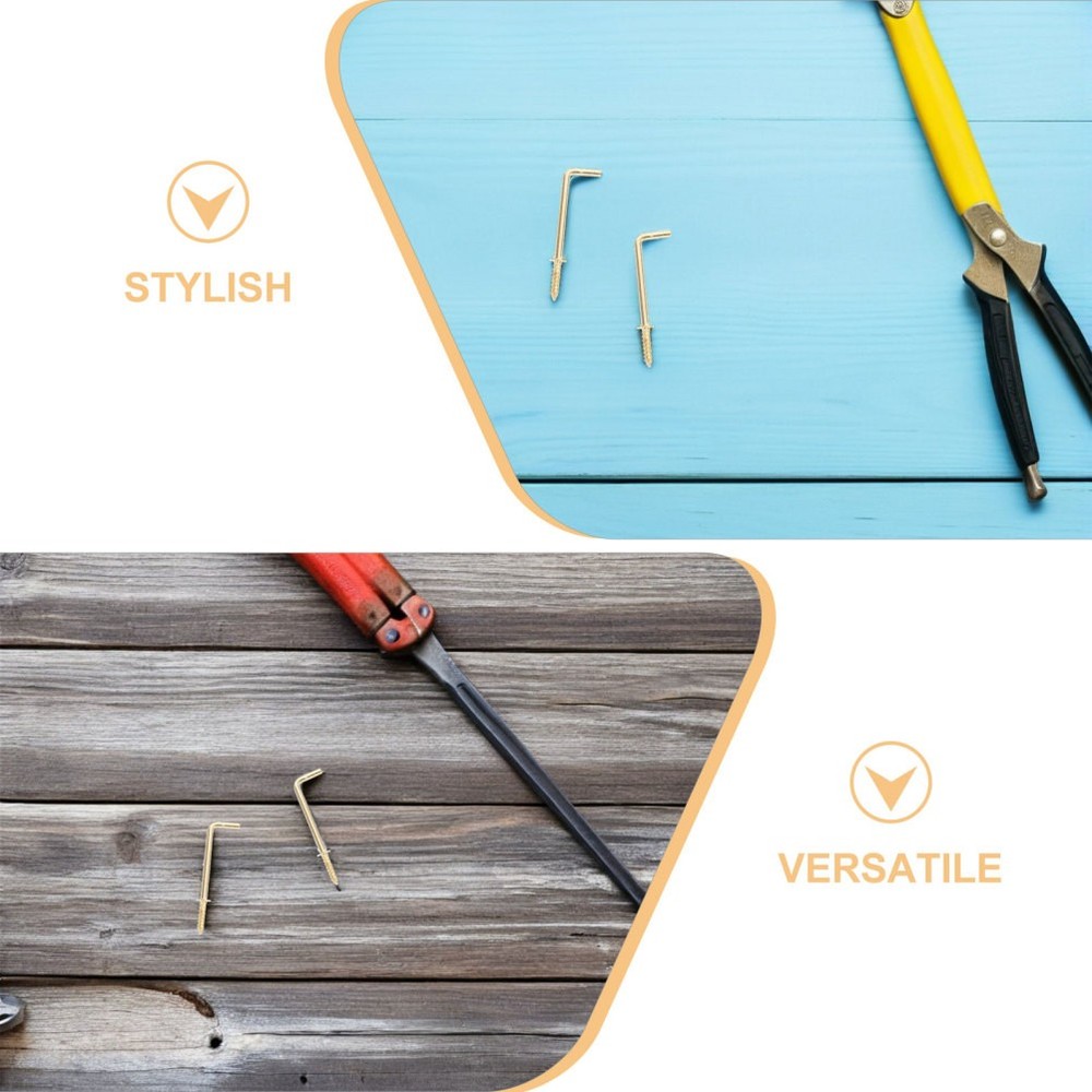 30 Pcs Right Angle Hook Jewelry Display Wall Mount Hooks Shaped Frame