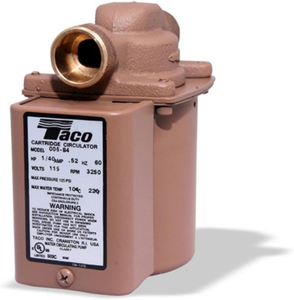 Bronze Circulator Pump, 006-B4 - 3/4-Inch Sweat, Hydronic Heating