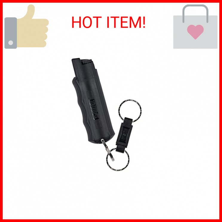 SABRE Pepper Spray - Quick Release Keychain for Easy Carry & Fast Access, Max Po