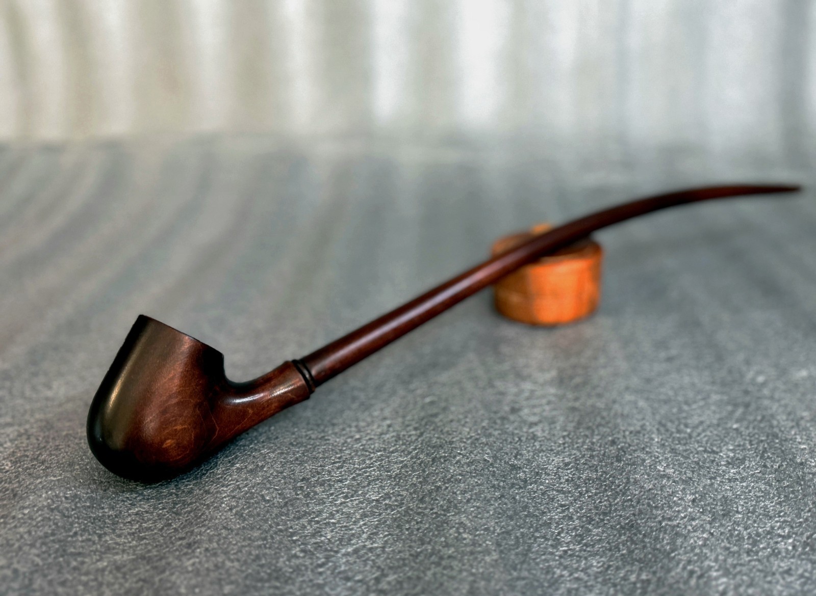 Smoking tobacco wooden long pipe 19.1 Churchwarden handmade stem