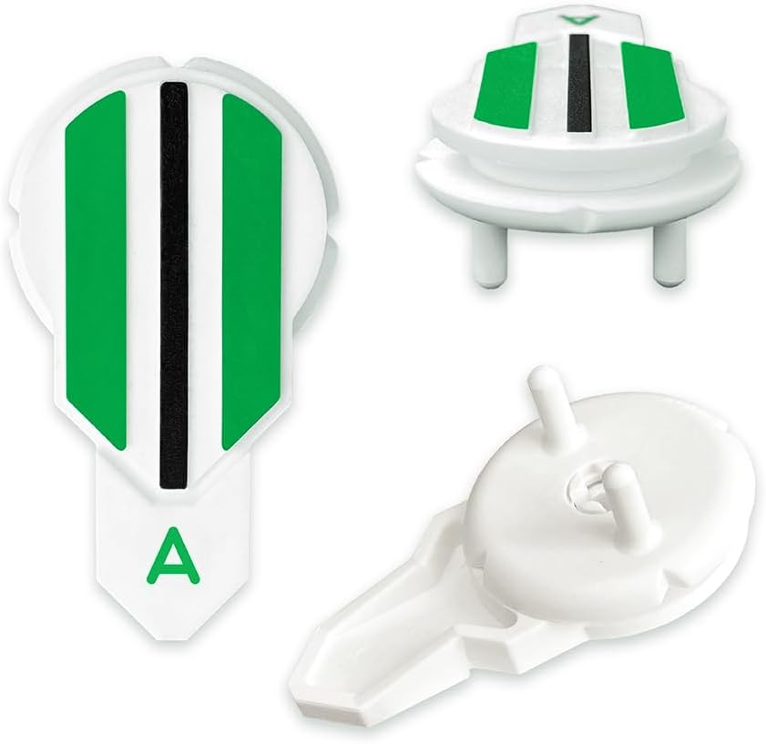 Putting Alignment Aid Tool - Golf Ball Marker - Rotate to Aim -