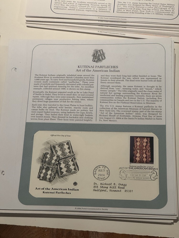 First Day Issues Stamps From 1998-2004