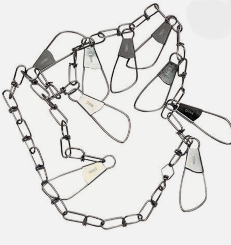 Ozark Trail 40-Inch Standard Chain Fish Stringer, 9 Hook Loops