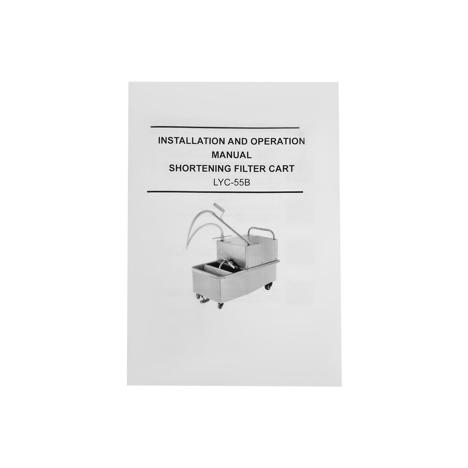 Fryer Oil Filter 55L Commercial Cooking Oil Filtration System Mobile Fryer Filte