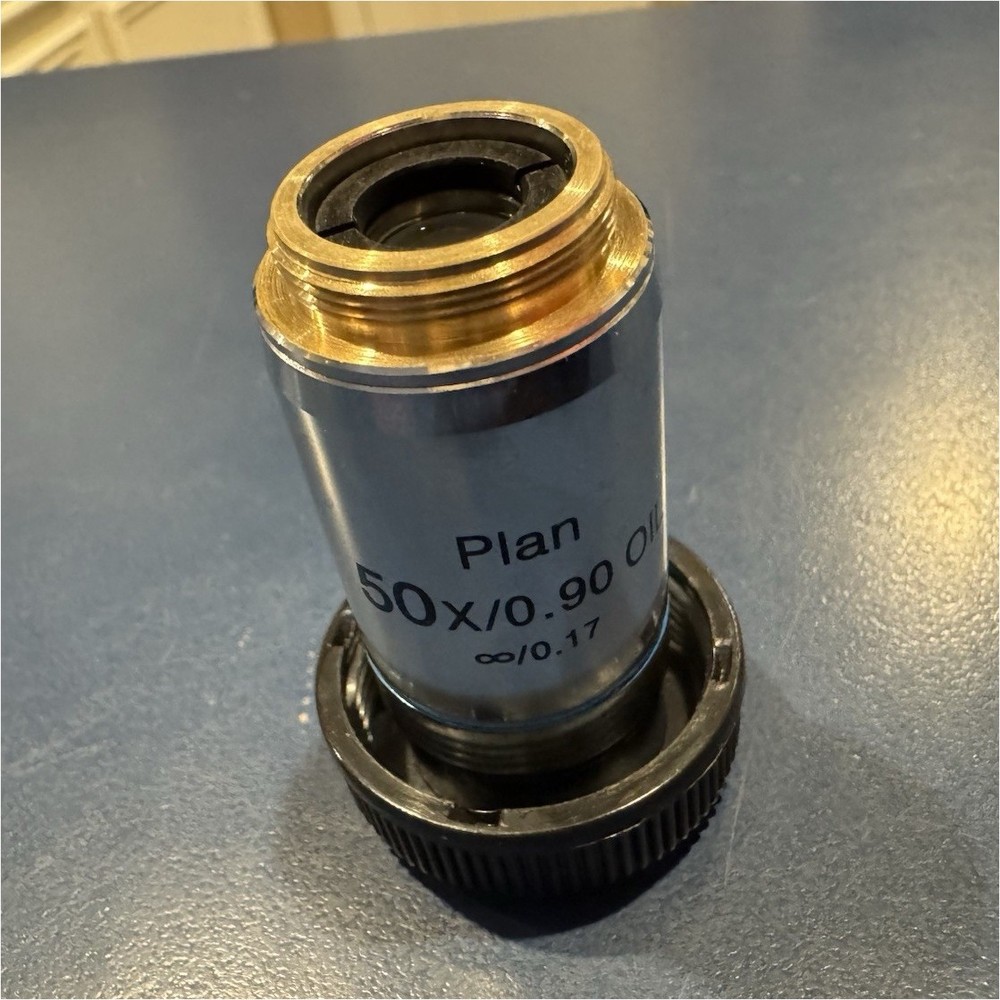 Plan 50X/0.90 Oil ∞/0.17 Microscope Objective Lens Objective Magnification 50X