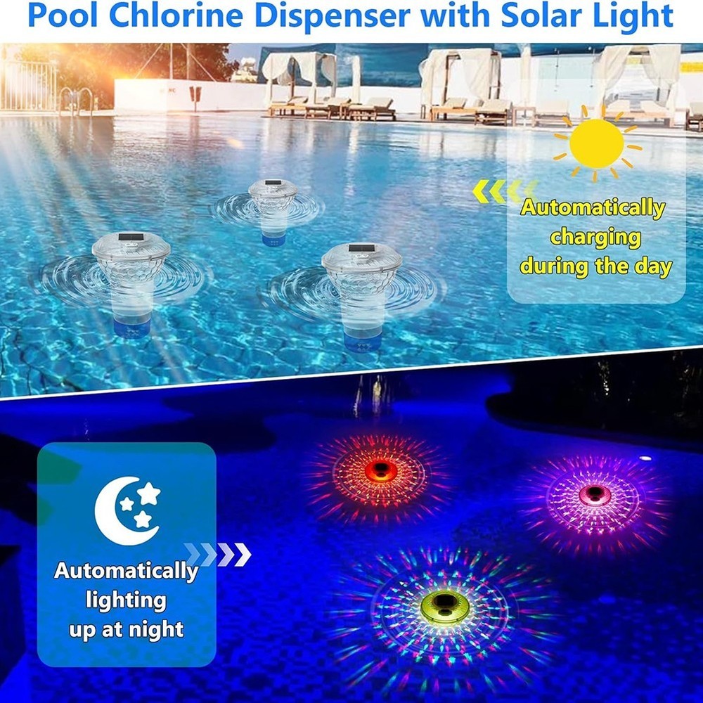 Illuminated Pool Floater with User Friendly Features for Effortless Maintenance